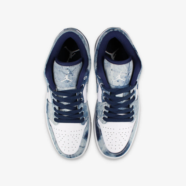 NIKE AIR JORDAN 1 LOW SE 【WASHED DENIM】 WHITE/WHITE/MIDNIGHT NAVY