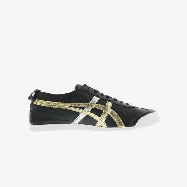 Asics tiger black hot sale gold