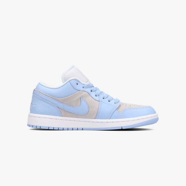 NIKE WMNS AIR JORDAN 1 LOW FOOTBALL GREY/ALUMINUM/WHITE