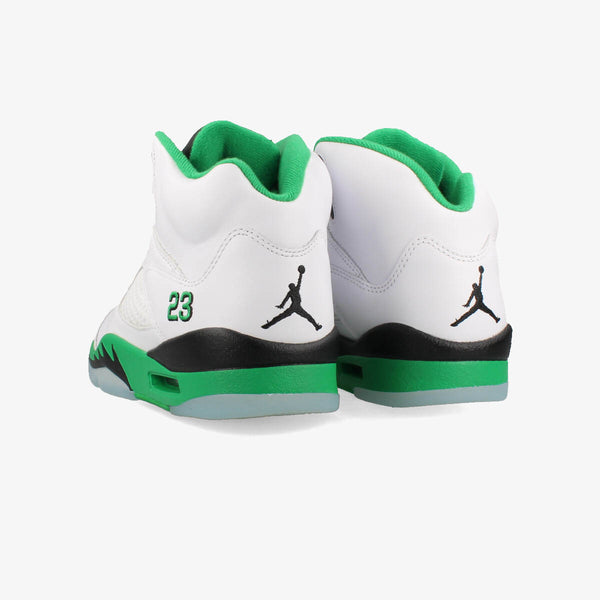 NIKE WMNS AIR JORDAN 5 RETRO WHITE/LUCKY GREEN/BLACK/ICE BLUE