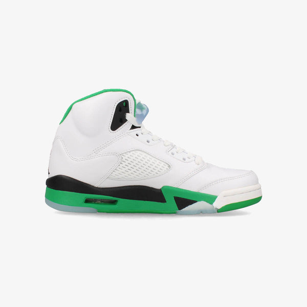 NIKE WMNS AIR JORDAN 5 RETRO WHITE/LUCKY GREEN/BLACK/ICE BLUE