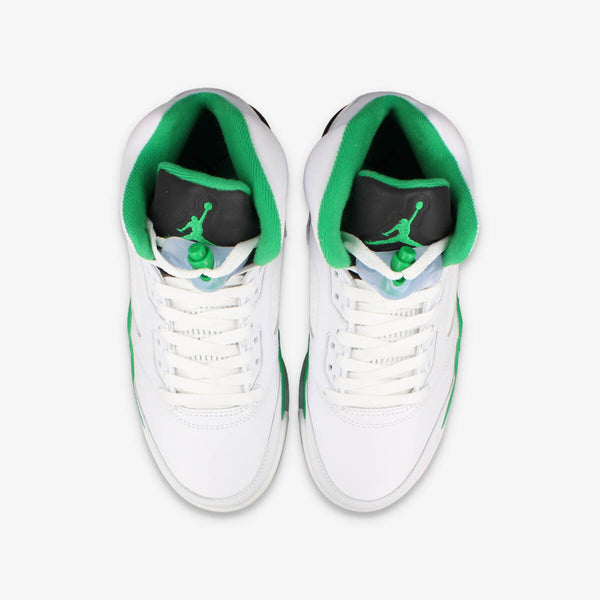 NIKE WMNS AIR JORDAN 5 RETRO WHITE/LUCKY GREEN/BLACK/ICE BLUE