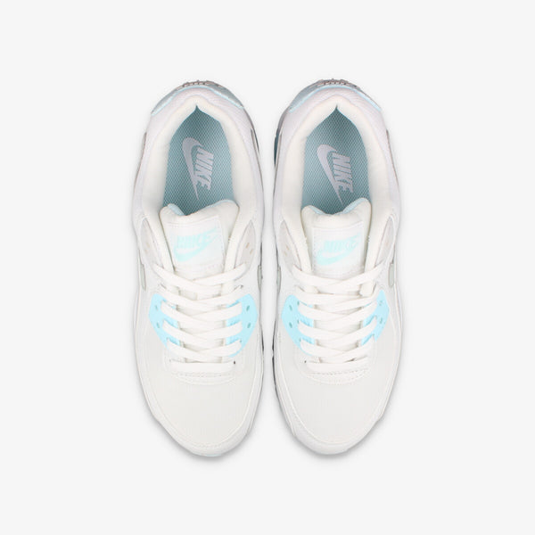 NIKE WMNS AIR MAX 90 WHITE/GLACIER BLUE/WOLF GREY/LIGHT SILVER