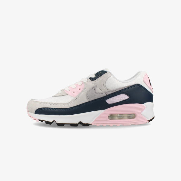 NIKE AIR MAX 90 WHITE/WOLF GREY/PINK FOAM/ARMORY NAVY