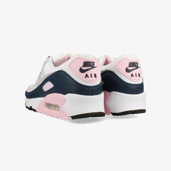 NIKE AIR MAX 90 WHITE/WOLF GREY/PINK FOAM/ARMORY NAVY