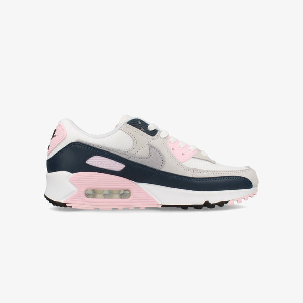 NIKE AIR MAX 90 WHITE/WOLF GREY/PINK FOAM/ARMORY NAVY