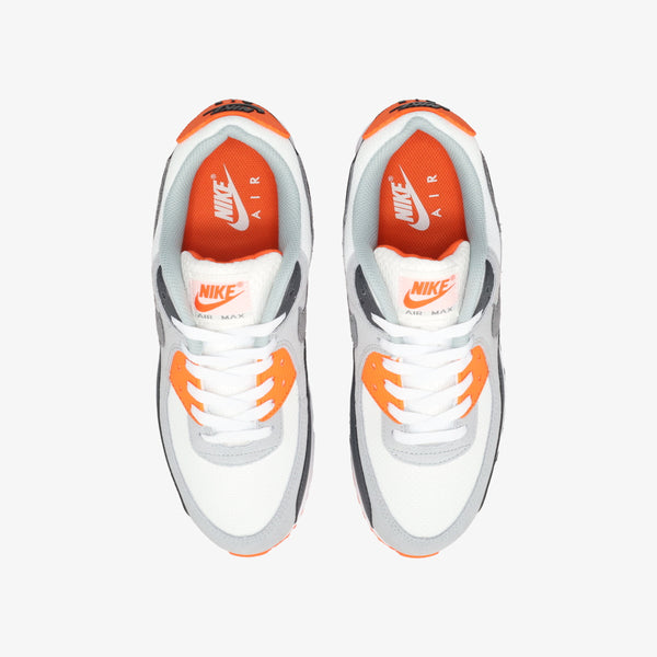 NIKE AIR MAX 90 WHITE/SMOKE GREY/SAFETY ORANGE