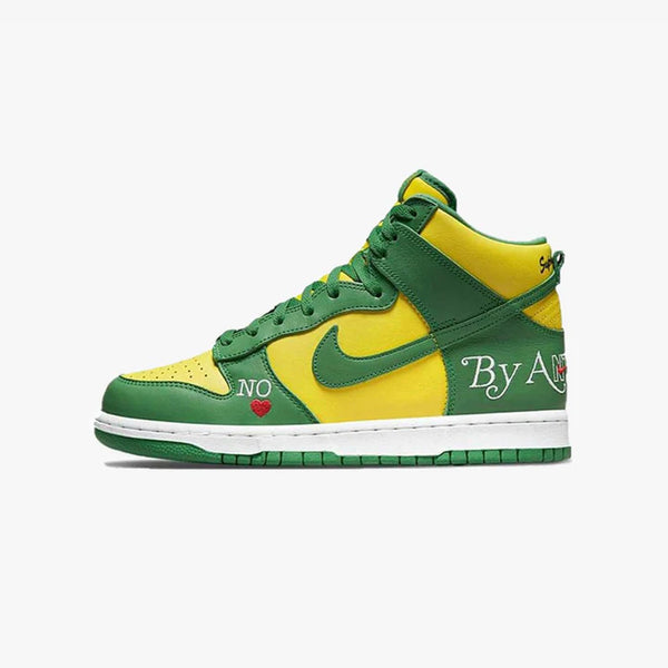 NIKE SB DUNK HIGH OG QS YELLOW ZEST/CLASSIC GREEN [SUPREME] [BY ANY MEANS]