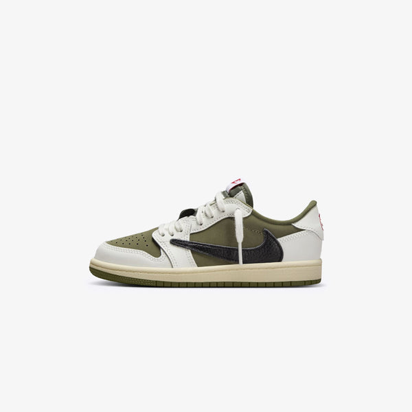 NIKE AIR JORDAN 1 LOW OG SP PS ×TRAVIS SCOTT 【REVERSE OLIVE】 MEDIUM OLIVE/BLACK/SAIL/MUSLIN