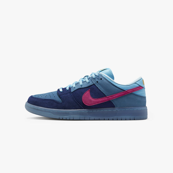 NIKE SB DUNK LOW PRO QS × RUN THE JEWELS DEEP ROYAL BLUE/ACTIVE PINK/BLUE CHILL