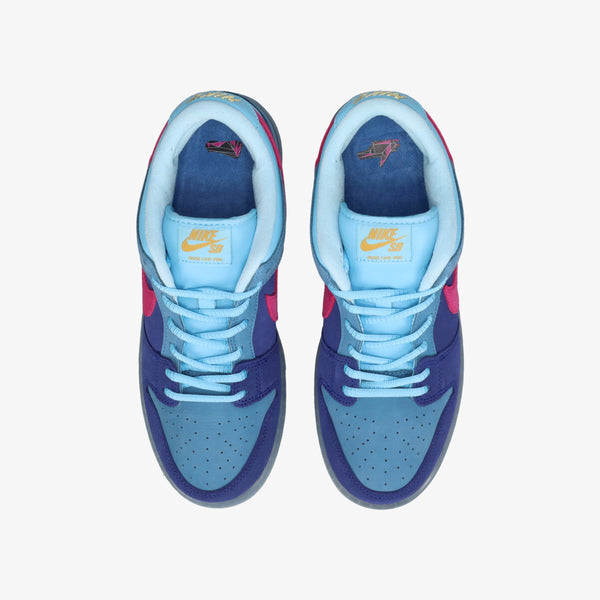 NIKE SB DUNK LOW PRO QS × RUN THE JEWELS DEEP ROYAL BLUE/ACTIVE PINK/BLUE CHILL