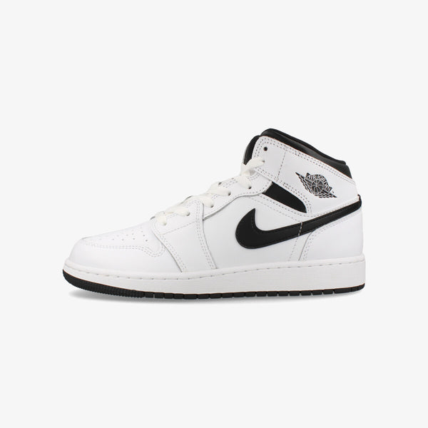 NIKE AIR JORDAN 1 MID GS WHITE/BLACK/WHITE/BLACK