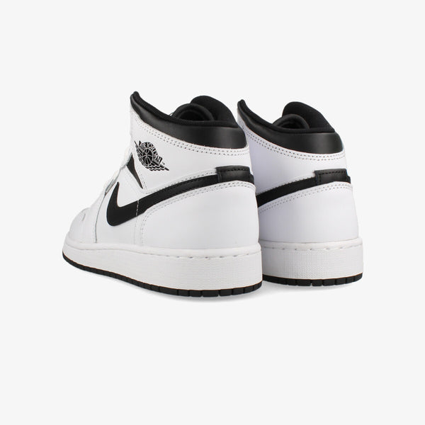 NIKE AIR JORDAN 1 MID GS WHITE/BLACK/WHITE/BLACK