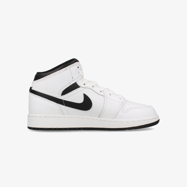 NIKE AIR JORDAN 1 MID GS WHITE/BLACK/WHITE/BLACK