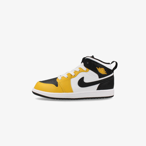 NIKE AIR JORDAN 1 MID PS YELLOW OCHRE/BLACK/WHITE