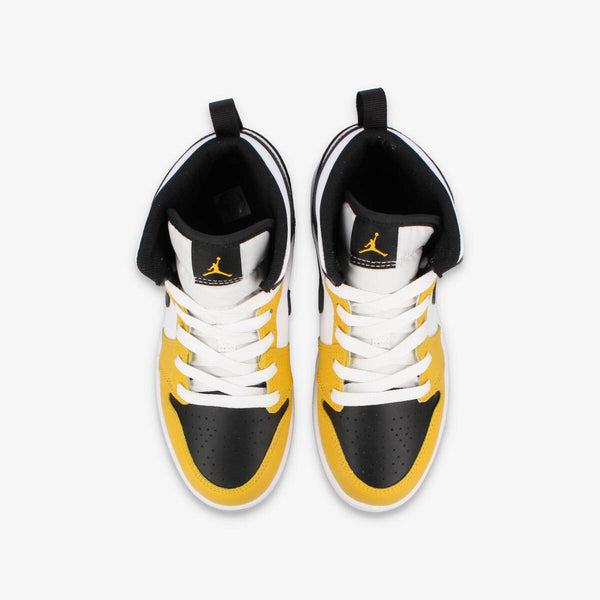 NIKE AIR JORDAN 1 MID PS YELLOW OCHRE/BLACK/WHITE