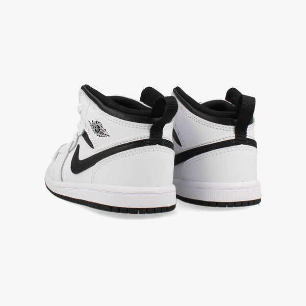 NIKE AIR JORDAN 1 MID TD WHITE/BLACK/WHITE