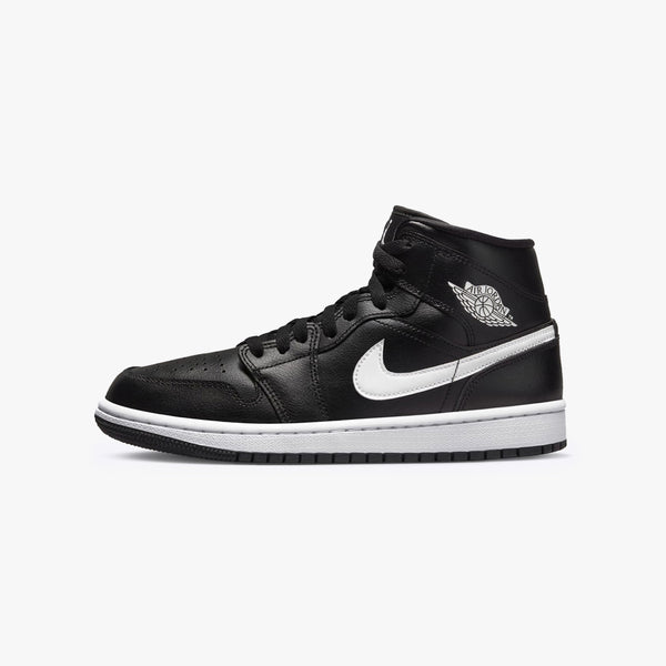 NIKE WMNS AIR JORDAN 1 MID BLACK/BLACK/WHITE