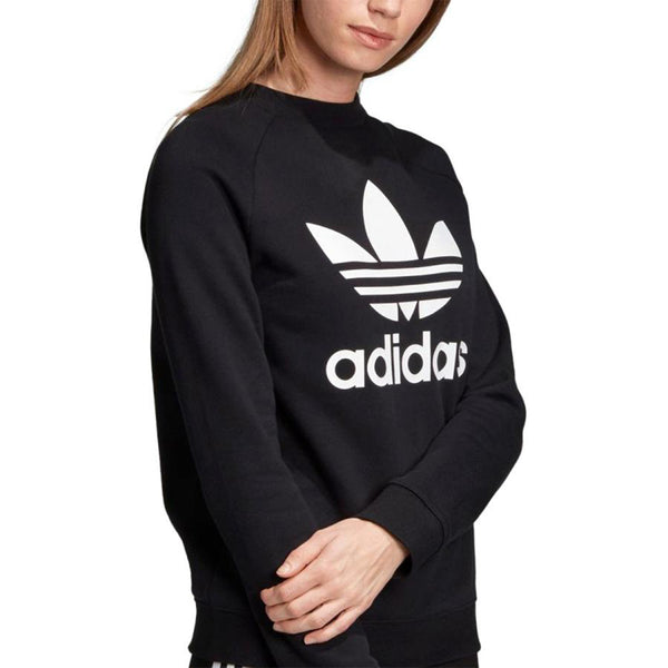 adidas TREFOIL CREW SWEAT BLACK