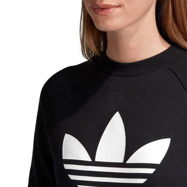 adidas TREFOIL CREW SWEAT BLACK