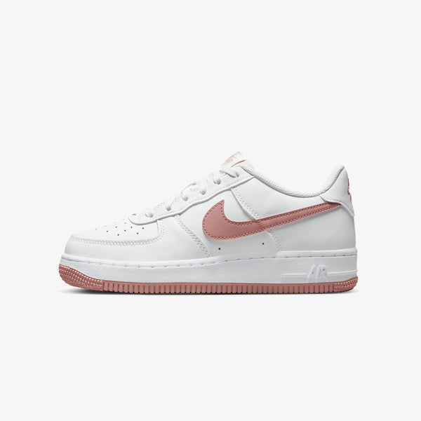 NIKE AIR FORCE 1 GS SUMMIT WHITE/WHITE/RED STARDUST