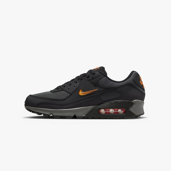 NIKE AIR MAX 90 【JEWEL - BLACK SAFETY ORANGE】 BLACK/IRON GREY/SAFETY ORANGE