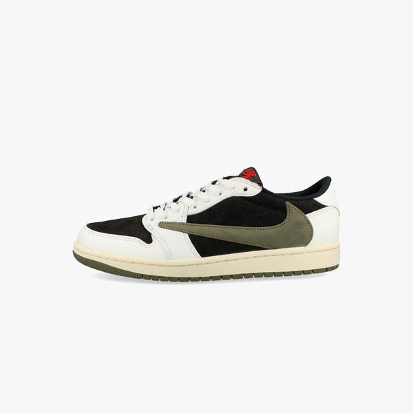 NIKE WMNS AIR JORDAN 1 LOW OG SP 【TRAVIS SCOTT】 SAIL/UNIVERSITY RED/BLACK/MEDIUM OLIVE