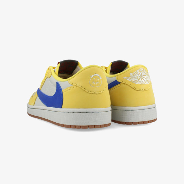 NIKE WMNS AIR JORDAN 1 LOW OG SP × TRAVIS SCOTT CANARY/RACER BLUE/LIGHT SILVER