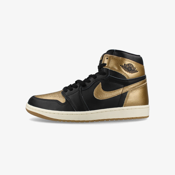 NIKE AIR JORDAN 1 HIGH OG BLACK/METALLIC GOLD/SAIL