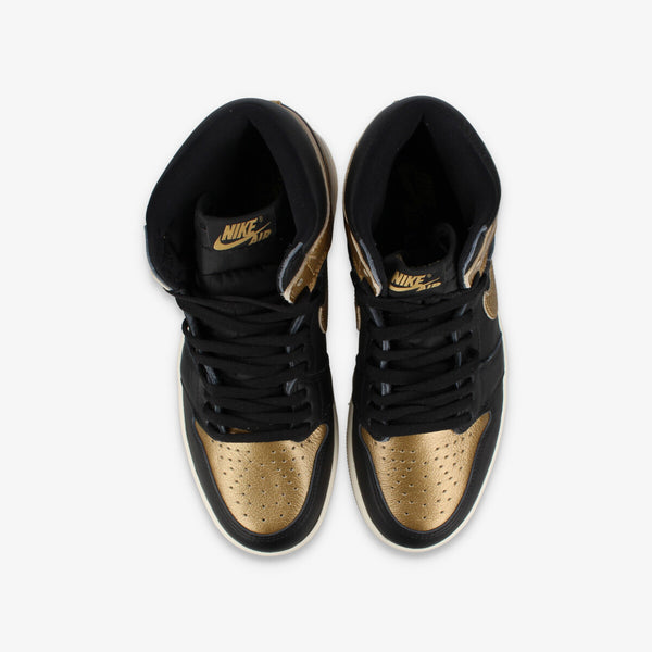 NIKE AIR JORDAN 1 HIGH OG BLACK/METALLIC GOLD/SAIL