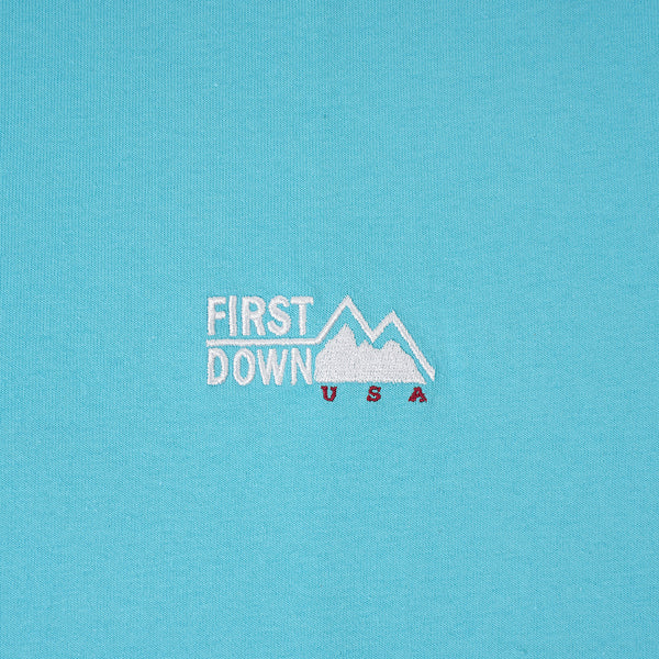 FIRST DOWN LOGO S/S TEE COTTON JERSEY MINT