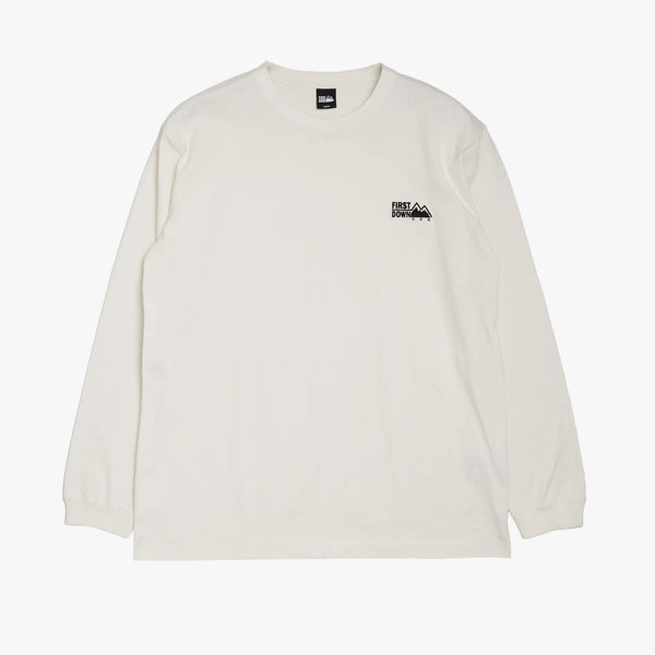 FIRST DOWN LOGO L/S TEE COTTON JERSEY