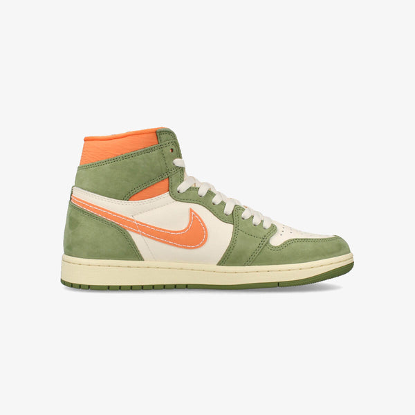 NIKE AIR JORDAN 1 RETRO HIGH OG CRAFT 【CELADON】 CELADON/SKY J LIGHT OLIVE/BRIGHT MANDARIN/COCONUT MILK/PALE IVORY