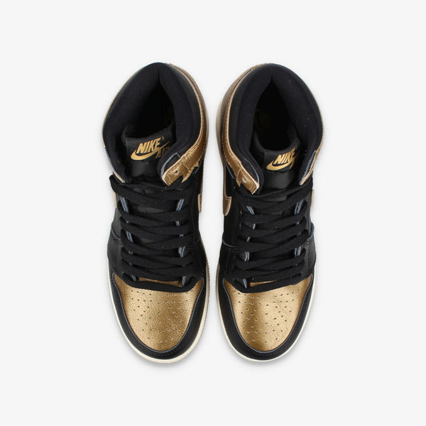 NIKE AIR JORDAN 1 HIGH OG GS BLACK/METALLIC GOLD/SAIL