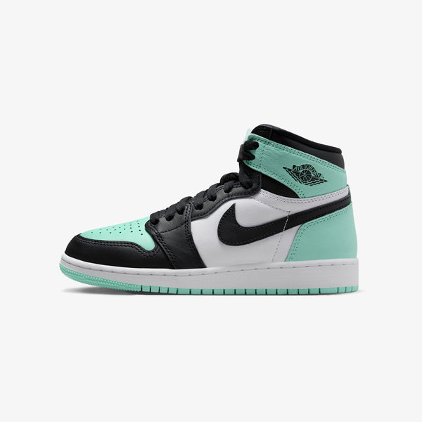 NIKE AIR JORDAN 1 RETRO HIGH OG GS WHITE/BLACK/GREEN GLOW