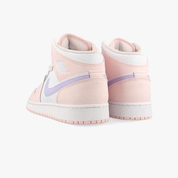 NIKE AIR JORDAN 1 MID GS PINK WASH/VIOLET FROST/WHITE