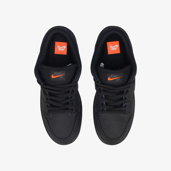 NIKE SB DUNK LOW PRO ISO 【TRIPLE BLACK】 BLACK/ANTHRACITE/SAFETY ORANGE