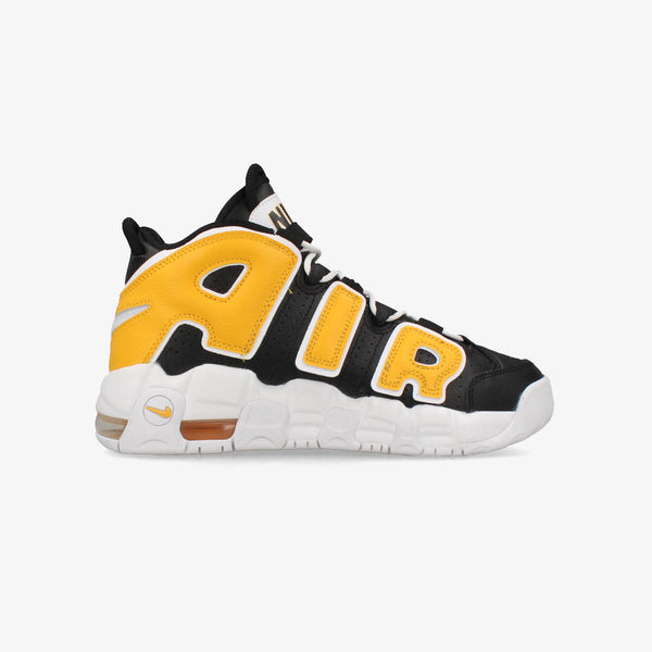 NIKE AIR MORE UPTEMPO GS BLACK/UNIVERSITY GOLD/WHITE