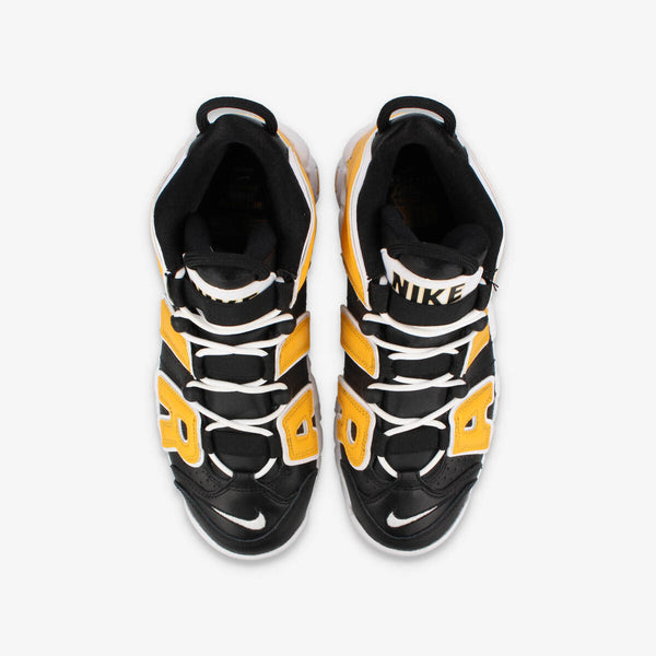 NIKE AIR MORE UPTEMPO GS BLACK/UNIVERSITY GOLD/WHITE