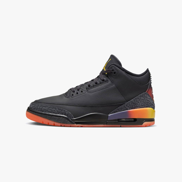 NIKE JORDAN 3 RETRO × J. BALVIN 【RIO】 BLACK/SOLAR FLARE/TOTAL CRIMSON ABYSS