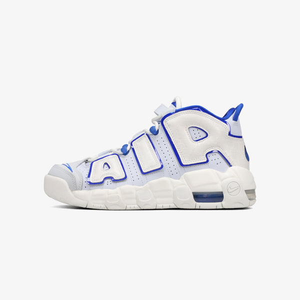 NIKE AIR MORE UPTEMPO GS SUMMIT WHITE/RACER BLUE/FOOTBALL GREY