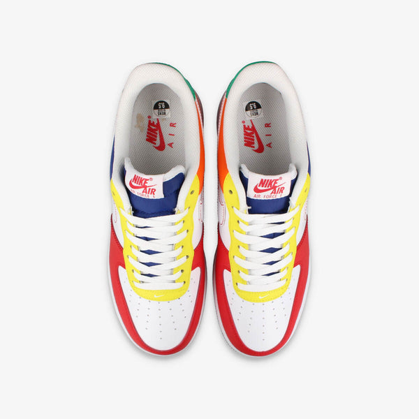 NIKE AIR FORCE 1 LOW LV8 【RUBIK'S CUBE】 UNIVERSITY RED/DEEP ROYAL BLUE/OPTI YELLOW/WHITE