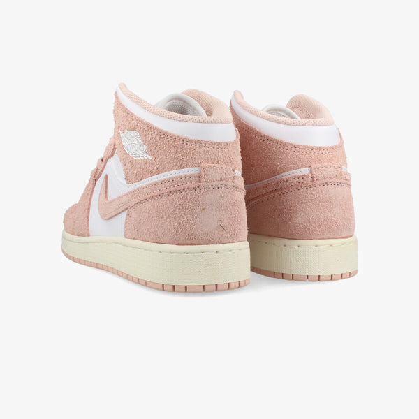 NIKE AIR JORDAN 1 MID SE GS WHITE/SAIL/LEGEND PINK