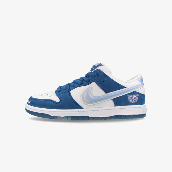 NIKE SB DUNK LOW PRO QS [BORN X RAISED] DEEP ROYAL BLUE/WHITE/WHITE