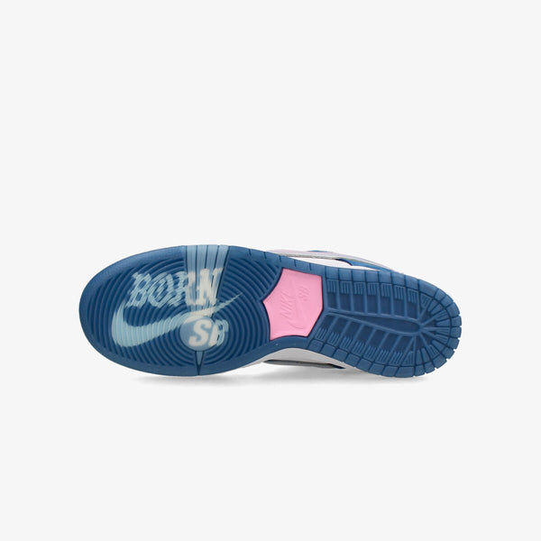 NIKE SB DUNK LOW PRO QS 【BORN X RAISED】 DEEP ROYAL BLUE/WHITE/WHITE