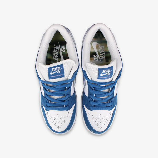 NIKE SB DUNK LOW PRO QS 【BORN X RAISED】 DEEP ROYAL BLUE/WHITE/WHITE