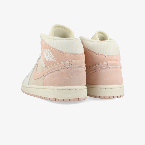 NIKE WMNS AIR JORDAN 1 MID SE COCONUT MILK/SAIL/LEGEND PINK