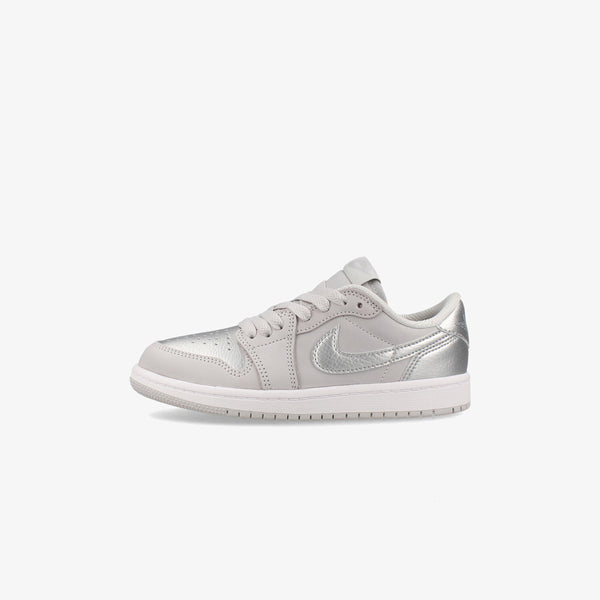 NIKE JORDAN 1 RETRO LOW OG PS 【SILVER】 NEUTRAL GREY/METALLIC SILVER/WHITE