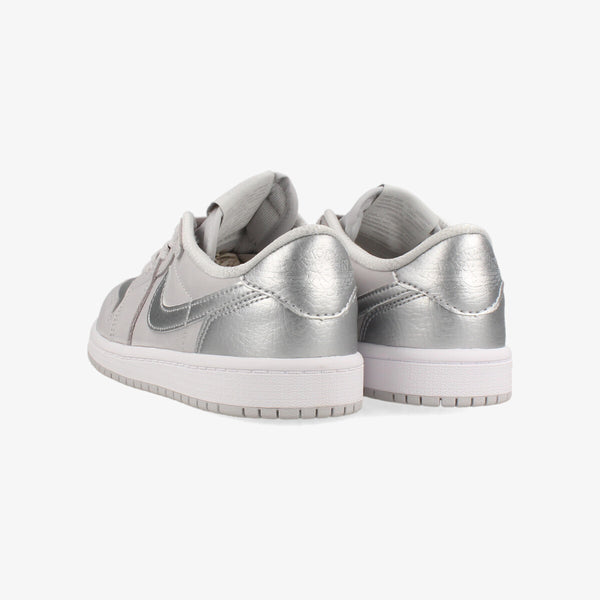 NIKE JORDAN 1 RETRO LOW OG PS 【SILVER】 NEUTRAL GREY/METALLIC SILVER/WHITE