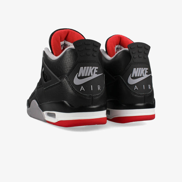 NIKE AIR JORDAN 4 RETRO 【BRED REIMAGINED】 BLACK/CEMENT GREY/SUMMIT WHITE/FIRE RED